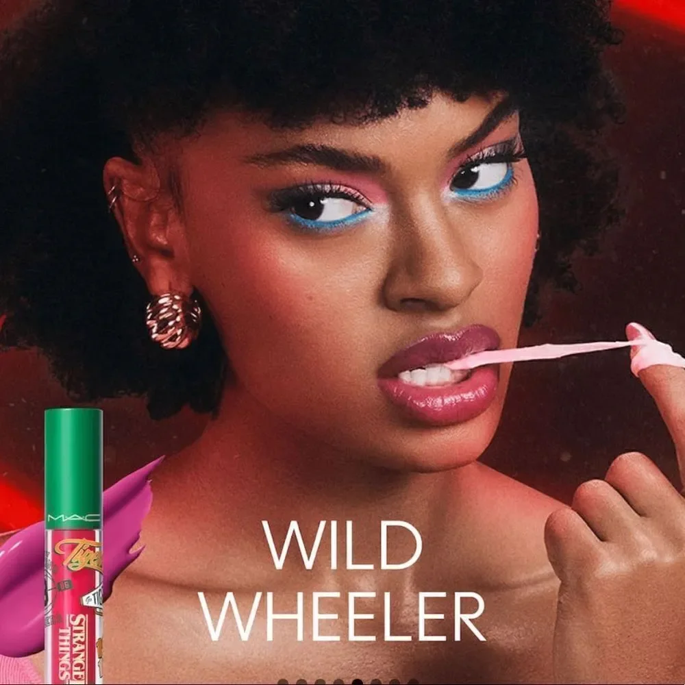 Mac X Stranger Things Lipglass Wild Wheeler